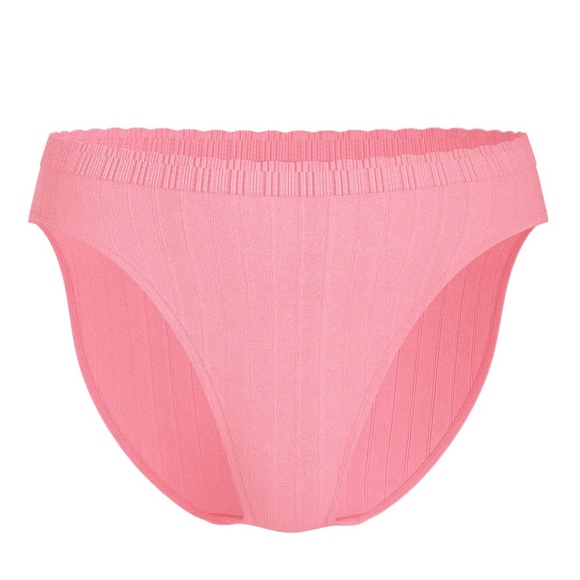 Victoria's Secret Stretch Cotton Rib Brief Panty Pink Hope XL NEW - Picture 5 of 6